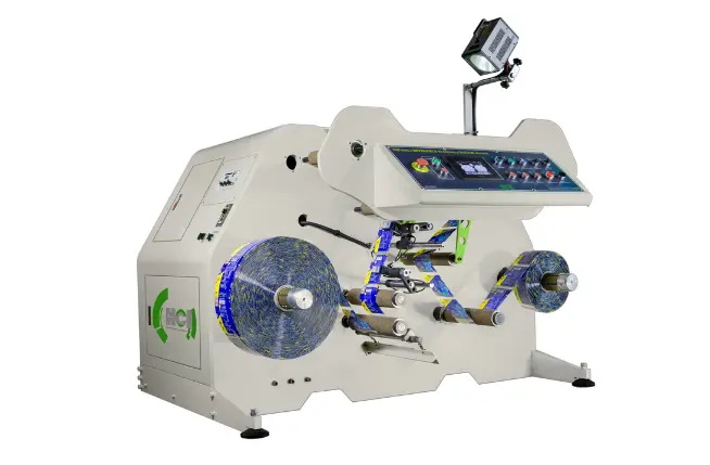 MÁQUINA REVERSIBLE DE REBOBINADO E INSPECCIÓN DE MANGAS FSP-250-2
